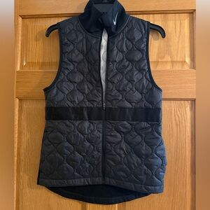Nike Running Aerolayer black quilted vest womens size extra small (XS)